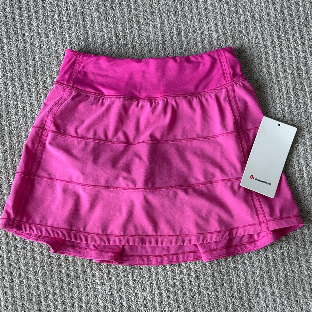 Lululemon Sonic Pink Pace Rival MR Skirt *Long